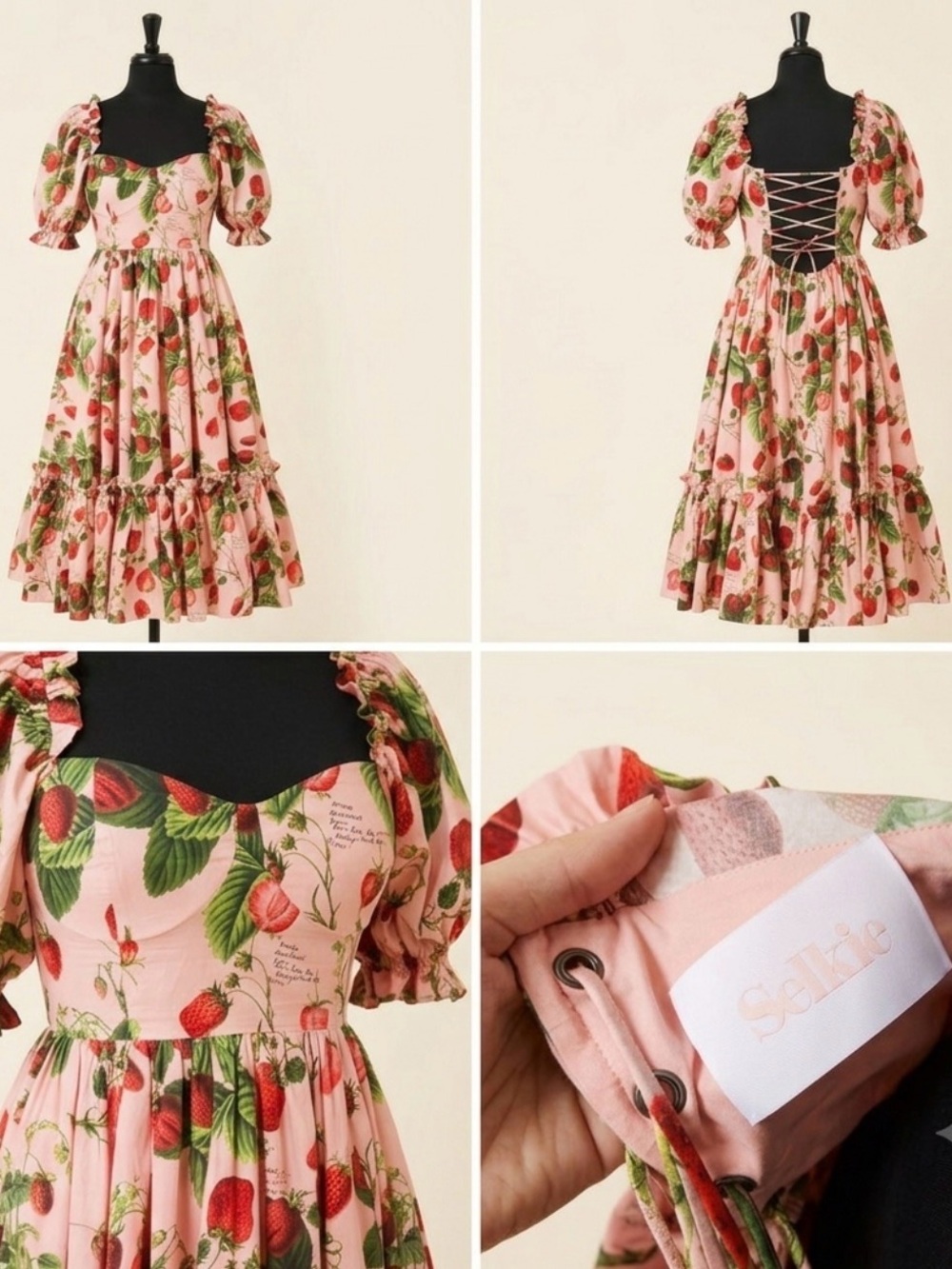 Strawberry Wine French Ritz Dress